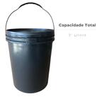 Balde 20l Multiuso Resistente Tampa Com Lacre E Alça - Kit Co
