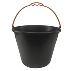 Balde Alça 12 Litros Medidor Obra Kit 5 Und Cimento Massa Agu