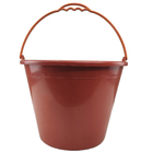 Balde Alça Medidor 12 Litros Obra Limpeza Kit 6 Unidades Mult