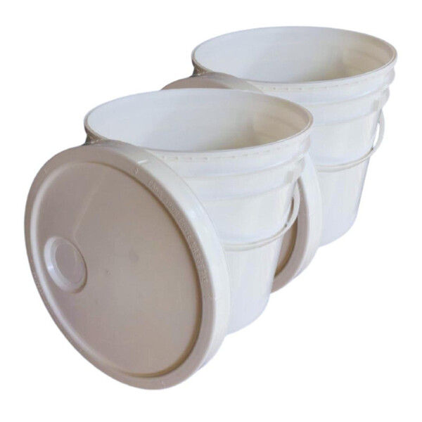 Balde Alça Plastica Com Tampa Lacre E Alça 5 Litros