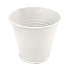 Balde Cachepot De Ferro Branco Kit 12 Unidades Branco Festa D