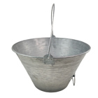 Balde Com Alça Metal 10 Litros Pegador Kit 10 Uni Obra Ciment