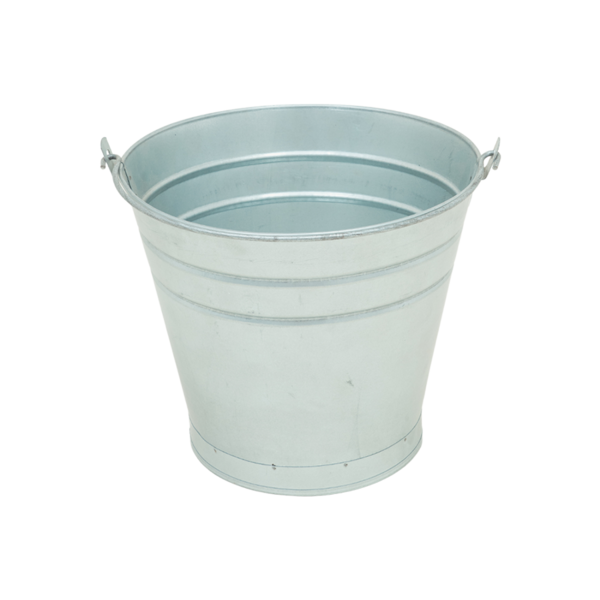 Balde Cônico Multiuso 5 Litros Aço Galvanizado - Gudim