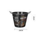 Balde Cooler Beer Duplo 4 Garrafas Alças Champanheira Luxo Fr