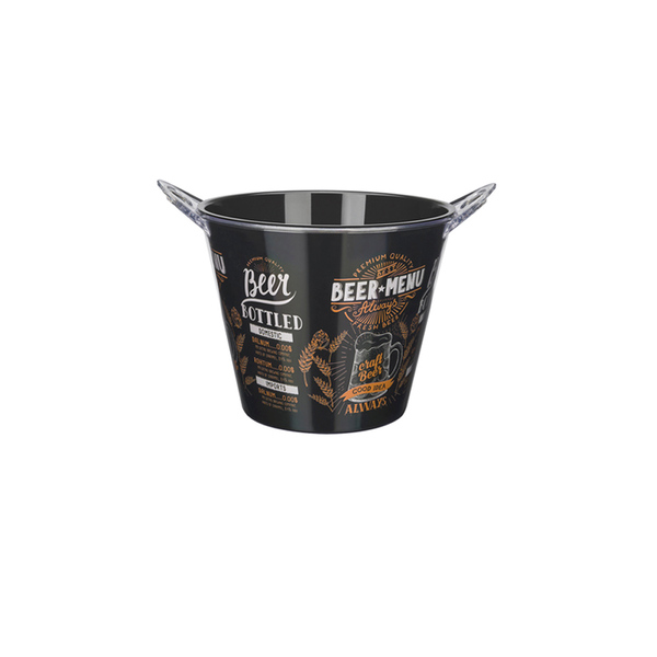 Balde Cooler Beer Duplo 4 Garrafas Alças Champanheira Luxo Pr