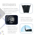 Balde De Concreto Preto 12l Arqplast