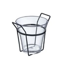 Balde De Gelo 4 Litros Com Suporte De Aço Preto Forma Inox