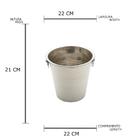 Balde De Gelo Aço Inox Champanheira Bebidas Cooler 4,5 Litros