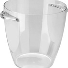 Balde De Gelo Acrílico Para Cerveja Champanhe Com Alça Para B