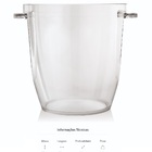 Balde De Gelo Acrílico Para Cerveja Champanhe Com Alça Para B