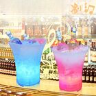 Balde De Gelo Caixa De Som Led Rgb Bluetooth Transparente