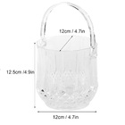 Balde De Gelo Com Alça E Pegador Em Acrílico Transparente 1 L