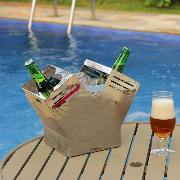 Balde De Gelo - Cooler - Bloco Motor V2 - Inox