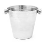 Balde De Gelo Inox Pequeno Com Pegador