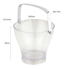 Balde De Gelo Liz Alça De Inox 2,5 Litros Transparente Forma