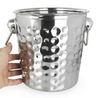 Balde De Gelo Médio Martelado Com Alça Inox 4 Litros - Xdx982