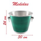 Balde De Gelo Para Cerveja Em Alumínio 9 Litros