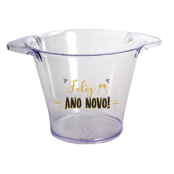 Balde De Gelo Personalizado Feliz Ano Novo