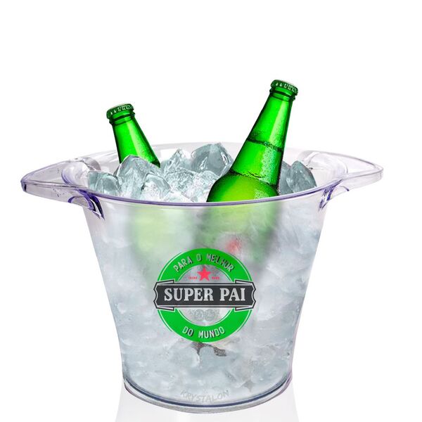 Balde De Gelo Personalizado Para Dia Dos Pais Super Pai
