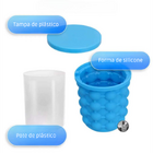 Balde De Gelo Silicone Forma Ice Magic Para Bebidas Espaçoso