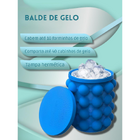 Balde De Gelo Silicone Forma Ice Magic Para Bebidas Espaçoso