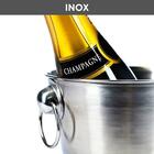 Balde De Gelo Térmico Champanheira Em Aço Inox 6,2l Com Alças