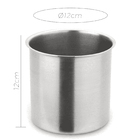 Balde De Inox Multiuso Porta Talheres 12 Cm Forma Inox