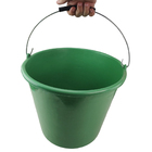 Balde De Obra Limpeza 12 Litros Medidor Alça Resistente Kit 6