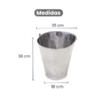 Balde De Ordenha 15 Litros Em Aço Inox Graduado Durável E Ide