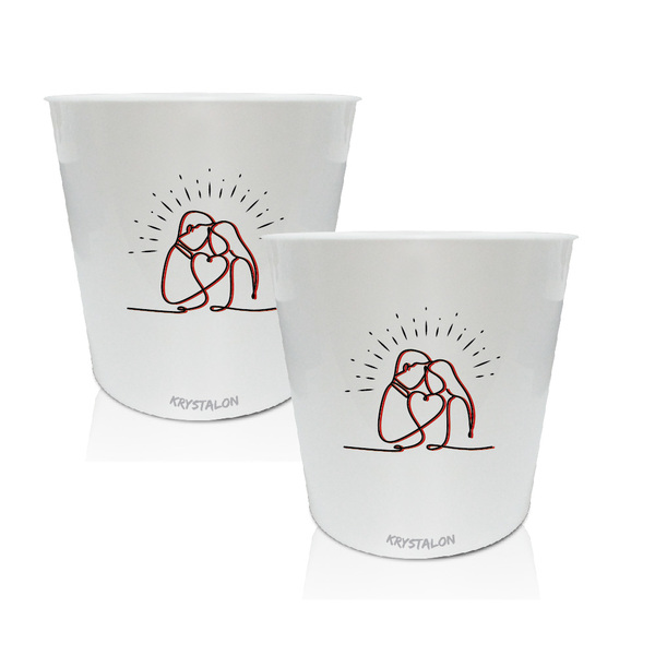 Balde De Pipoca Personalizado Juntos - Para Dia Dos Namorados