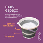 Balde Dobravel 5 Litros - Simplo Branco