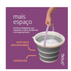Balde Dobravel De Plastico 10 Litros - Simplo Branco