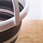 Balde Dobrável Retrátil Reutilizável Em Silicone Grande 10 L