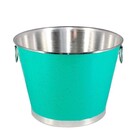 Balde Gelo Cerveja Alumínio Profissional Verde Água 9 Litros