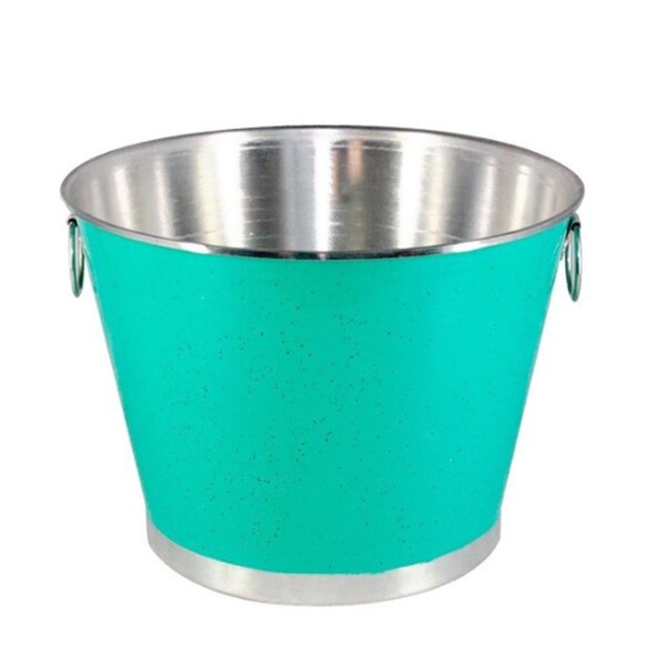 Balde Gelo Cerveja Alumínio Profissional Verde Água 9 Litros