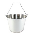 Balde Gelo Cerveja C/ Alça Alumínio Profissional Branco 9l -