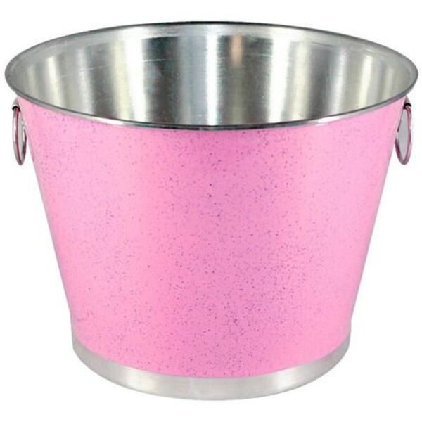 Balde Gelo E Cerveja Alumínio Profissional Rosa 9 Litros - Ro