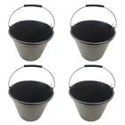 Balde Limpeza Obra 12 Litros Medidor Kit 4 Und Casa Construça