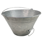 Balde Metal Vernizado 10 Litros Kit 7 Uni  Com Alça Pegador R