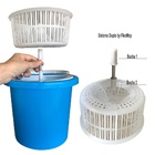 Balde Mop C/cabo 35% + Robusto De 25mm + Dupla Bucha Na Cesta