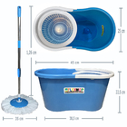 Balde Mop C/cabo 35% + Robusto De 25mm + Dupla Bucha Na Cesta