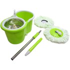 Balde Mop Esfregao Inox 360 Spin Centrifuga Limpeza + 1 Refil