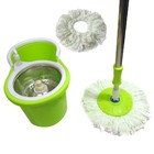 Balde Mop Esfregao Inox 360 Spin Centrifuga Limpeza + 1 Refil