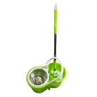 Balde Mop Esfregao Inox 360 Spin Centrifuga Limpeza + 1 Refil