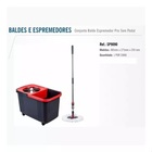 Balde Mop Giratório 8l Cesto Inox Superpro C/ Rodinhas Esfreg
