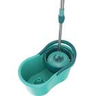 Balde Mop Giratório Com Esfregão - Flash Limp - Verde Agua