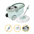 Balde Mop Giratório Esfregão C/ Rodinha E Alça Cesto Inox