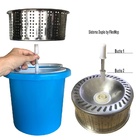 Balde Mop Inox Promo Refil Nano P/01ano(1+2=3un)marca Flexmop