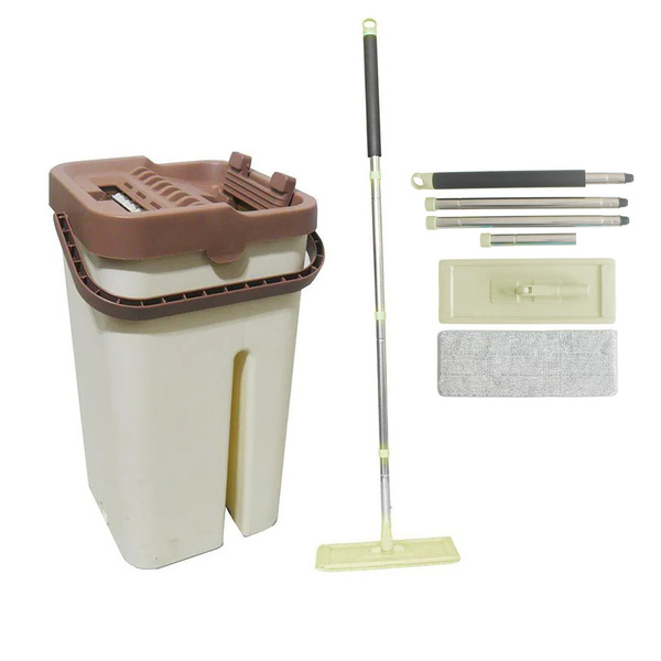 Balde Mop Limpador Flat Multiuso Wash Faxina Limpeza Casa Pel