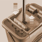 Balde Mop Limpador Flat Multiuso Wash Faxina Limpeza Casa Pel